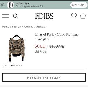 Chanel? Paris Cuba Runway Cardigan Sweater Medium